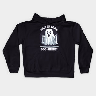 This is Some Boo Sheet Funny Halloween Spooky Ghost Kids Hoodie